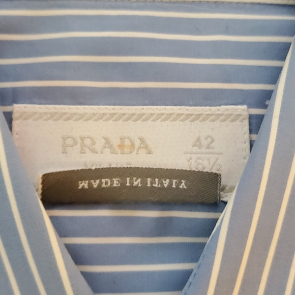 Prada button down 16.5 42 - Picture 3 of 4